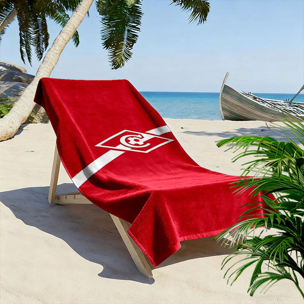 Red Beach Towel with Logo Design A Must-have Beach Towel for Beach Travel