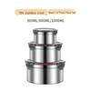 ZISIZ Round Plastic Food Storage Container Set