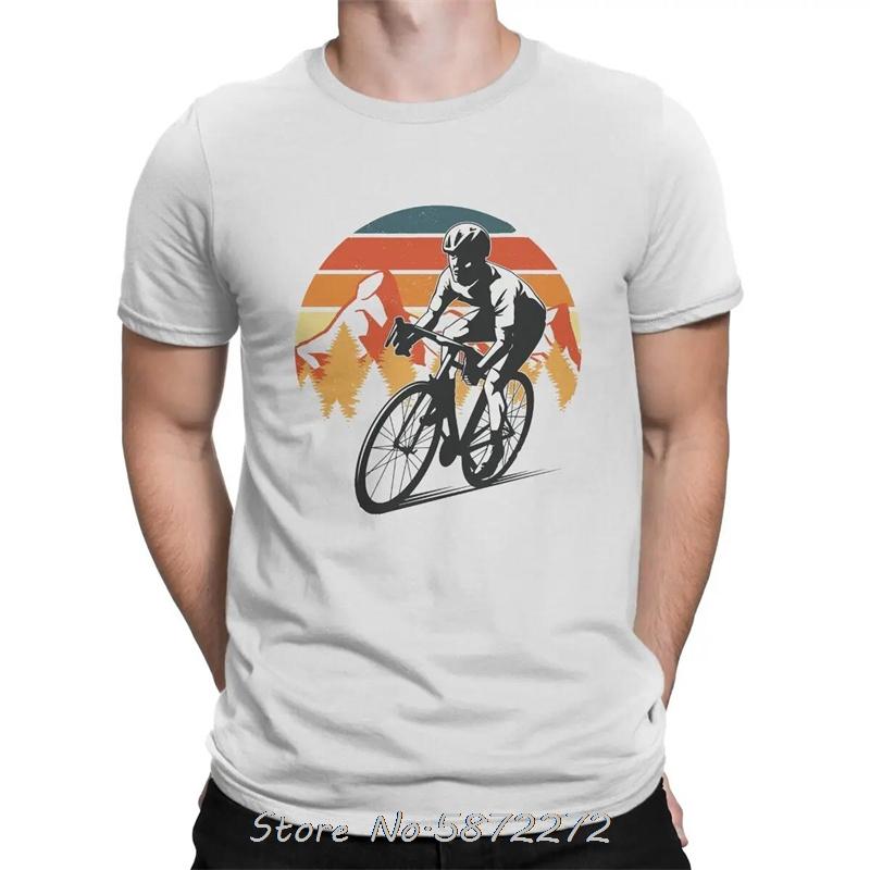 Downhill Mountain Bike MTB Sport Lover Creative Tee Shirt Unisex Cotton Tshirt Oversized T Shirt Mens Clothing Fitness Tshirt