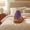 Pet Party Cap Cute Banana Cat Head Cover Adjustable Soft Cat Banana Headgear Deformable Pet Headwear Photo Prop