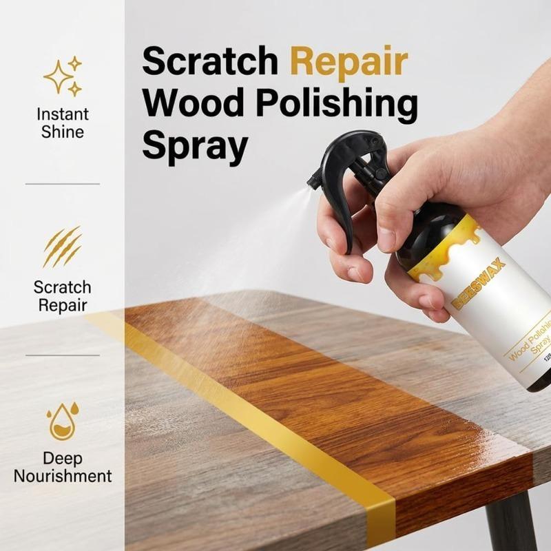 Beeswax Wood Polish, 2026 New Multifunctional Wood Care Wax, 120ml Wood Conditioner for Furniture & Floors, 2.83" x 6.61" Portable Wood