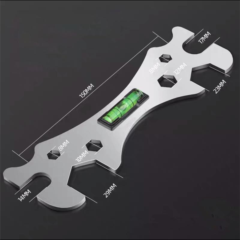 Multifunctional Universal Repair Wrench Set Bend Angle Leveling for Shower Faucet Installation Bathroom Maintenance 9mm 12mm 14mm 17mm 23mm 30mm
