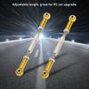 6Pcs 88mm Aluminum Alloy Adjustable Push RodsTurnbuckle Rod Linkage Accessories for RC Car Modelsgolden