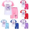 Kpop Demon Hunters Children Summer Sports Set With Cotton Tee And Shorts For Kids