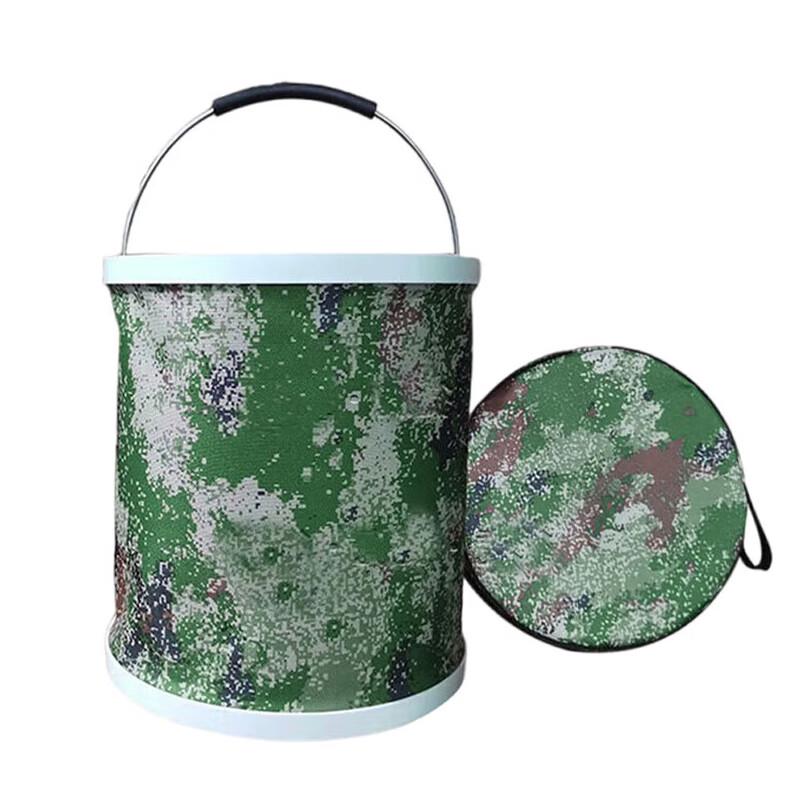 Pure-Rescue Camouflage Foldable Water Bucket