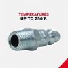 ABBP-(S-210) 12-Piece M-Style Air Coupler And Plug Kit 1/4" NPT Connection Max Pressure 300 PSI Flow Rate 40 SCFM