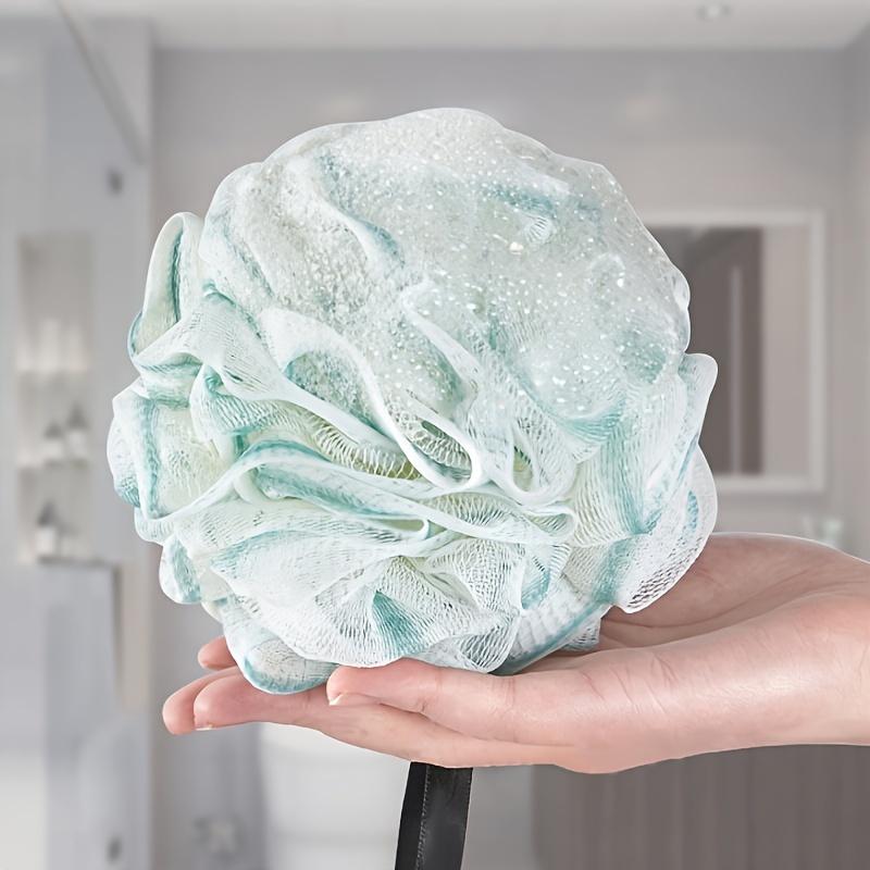 

Large Lace Bath Sponge, Soft Exfoliating Swim Ball, Personal Care Shower Tool, High-Quality Spa Bath Ball with Hanging Ring світло-зелений колір