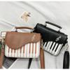 Handtasche mit Klaviernoten, kreative Mini-Umhängetasche, trendige quadratische Schultertasche als Geschenk für Musikliebhaber