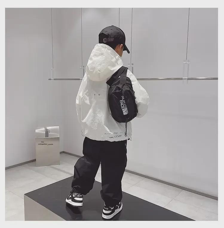 Jungen Kapuzenjacke mit halbem Reißverschluss - 2023 Frühlings-/Herbststil für Kinder