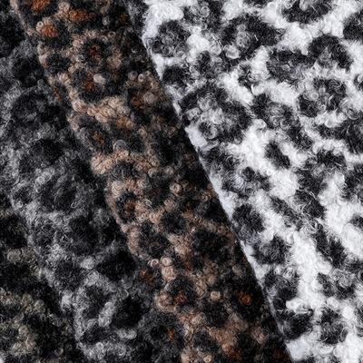 0,5/1/2 Iarde Tessuto Imitazione Lana di Pecora Media Stampa Leopardo per Cappotti Invernali Cuscini Bambole Biancheria da Letto Tessuti Fai-da-te Fatti a Mano