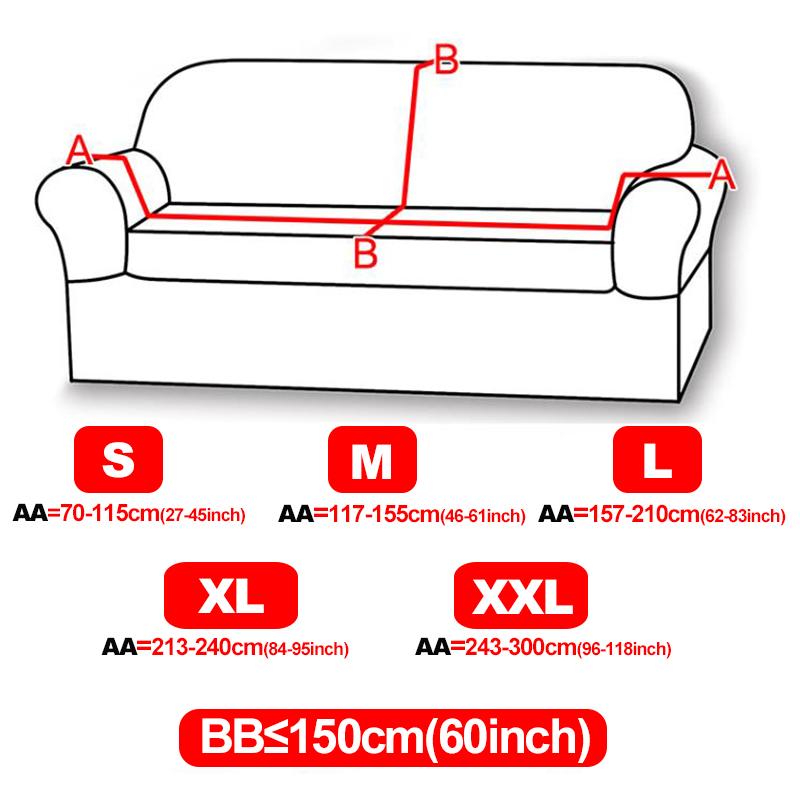 Waterproof Sofa Cover Armchair Slipcover 1/2/3/4 Seater Cover Stretch Plaid Sofa Cover Furniture Protector for Home Living Room