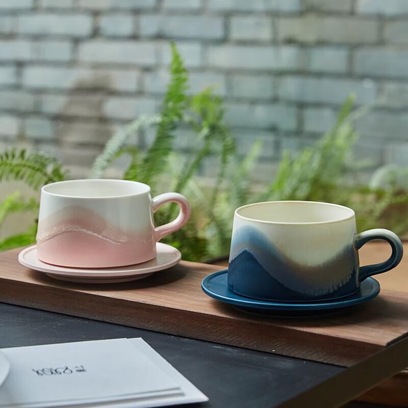 Xiangshang Latte Art Couple Coffee Mug Set