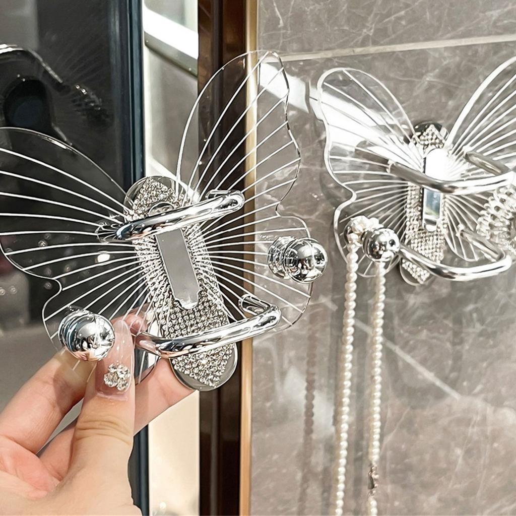 Luxurious Acrylic Comb Holder with Rhinestones Ornament Storage Rack Suitable for Stylish Women and Salon Professionals