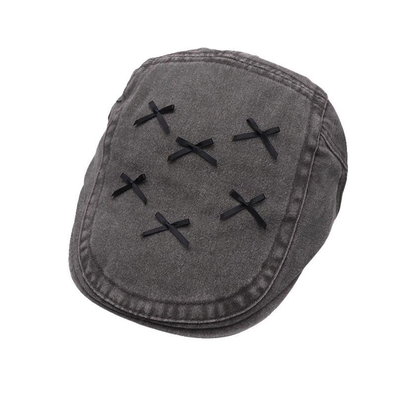 Sweet Rustic Bow Beret For Women Comfortable Fit And Fashionable Year All