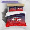 3pcs Football Team (23) Design Cover Set - HD Printed Bedding with 1 Cover and 2 Pillowcases - Perfect for Home and Dorm Decor