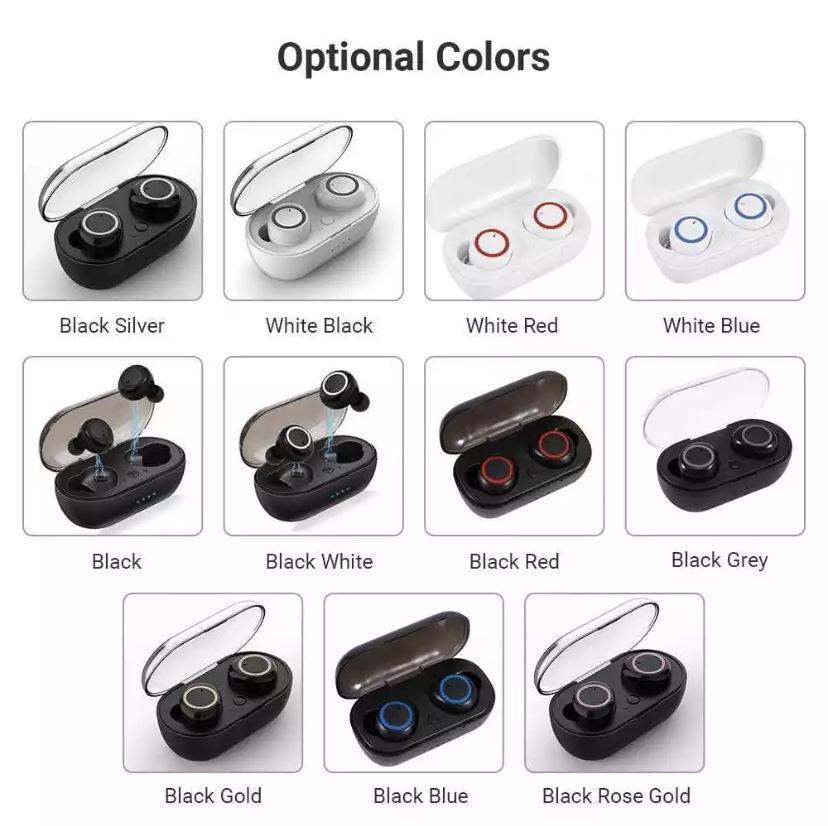 Bluetooth Headphones TWS2 Wireless Headphones 5.0 Touch in-ear Headphones Bluetooth Headphones