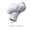 6M 150-80mm Diametru Portabil Flexibil Piese de Schimb pentru Aer Condiționat Furtun de Ventilație Folie de Aluminiu Antistatic Furtun de Evacuare Tub de Ventilație Conductă