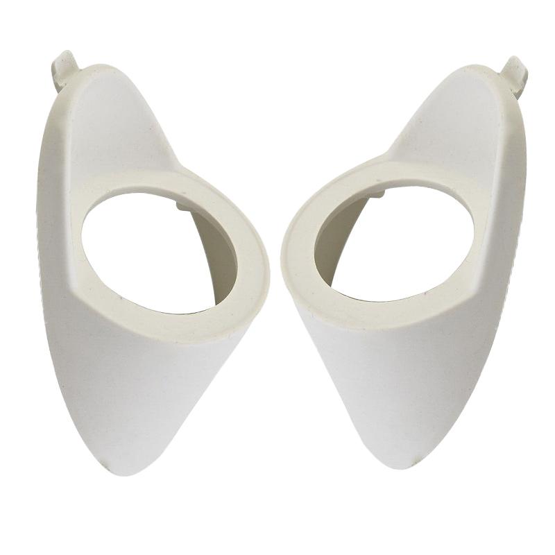 2Pcs Universal Car Audio A or C Pillar Tweeter Speaker Mould 2-way Mount Bracket Spacer Adapter White Plastic