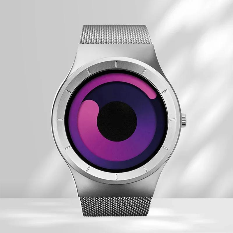 Creative Gift Quartz Watches Men Top Fashion Brand Casual Stainless Steel Mesh Band Unisex Watch Clock Male Female Gentleman