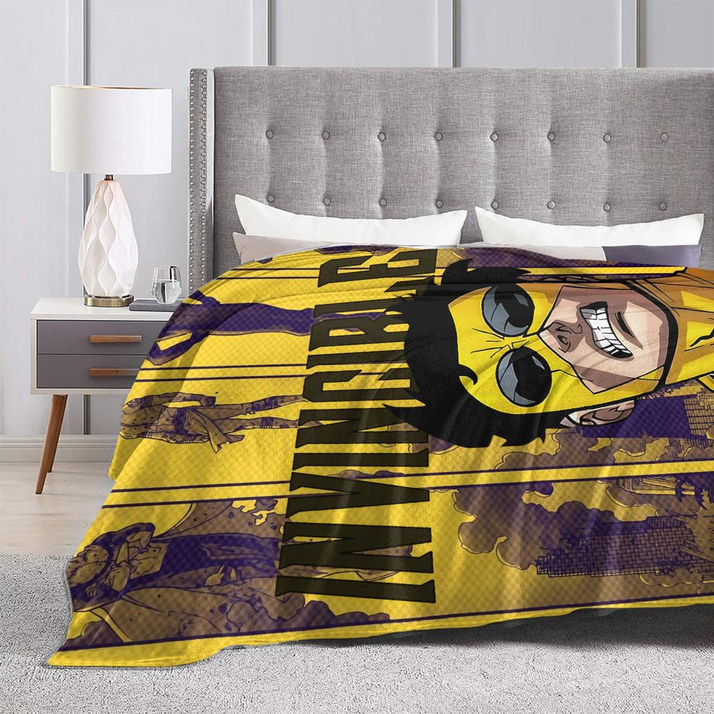 Invincible Thragg () Blanket Camping Flannel Throw Blanket For Home Decor Warm Soft Custom Quality Bedspread Gift