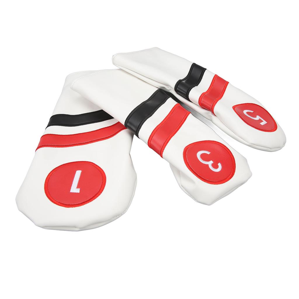 Golf Club Covers Golf Head Covers Full Set of Club Covers for Golf Clubs Protection White