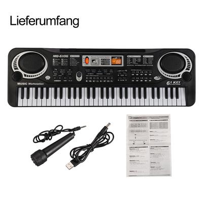 61-tangenters multifunktions elektroniskt tangentbord med USB-kabel mikrofon utbildning