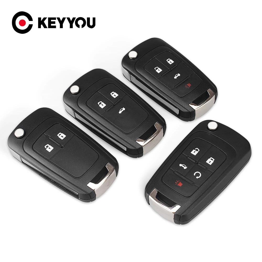 S 2/3/4/5 Buttons Remote Key Shell For Chevrolet Cruze For Opel Astra J Corsa E Insignia Zafira Filp Car Key Case