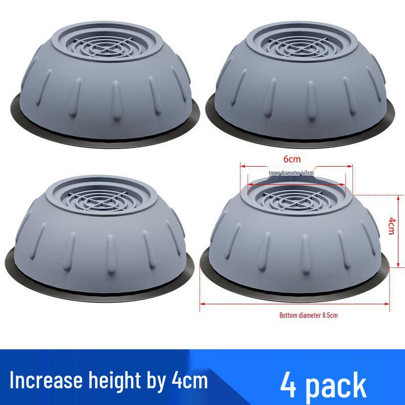 Anti-Slip Shock Absorbing Washer Base Pads – Universal Heightening, Vibration Reduction, Silent Stability