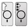 For Samsung Galaxy S25/S24 Magnetic Case TPU+PC Anti-Fingerprint Phone Cover