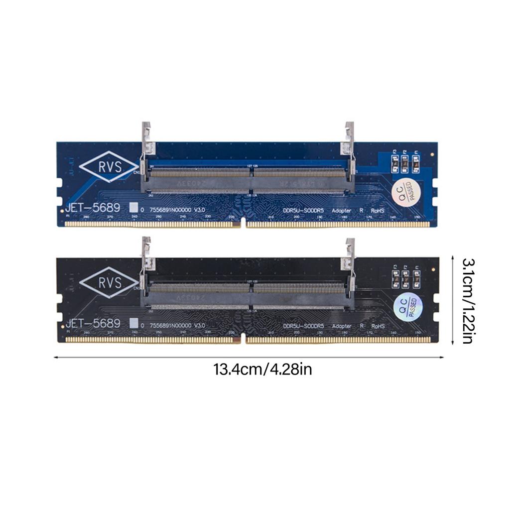 DDR5 Adapter Laptop DDR5 Memory Tester UDIMM To SO DDR5 Converter DDR5 Laptop SO-DIMM To Desktop UDIMM To SO DDR5