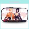 Bolsa de Lápis Temática de Anime Naruto Estampada de Camada Única para Armazenamento de Papelaria para Estudantes e Fãs