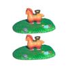 Figurine Cheval Flottant Nénuphar Figuier en Résine pour Décoration d'Aquarium Bassin de Jardin Accessoires d'Aménagement d'Aquarium