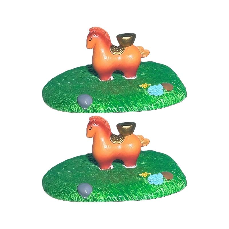 Resin Floating Horse Duckweed Figurine for Aquarium Garden Pond Decoration for Fishtank Landscaping Accessories 1