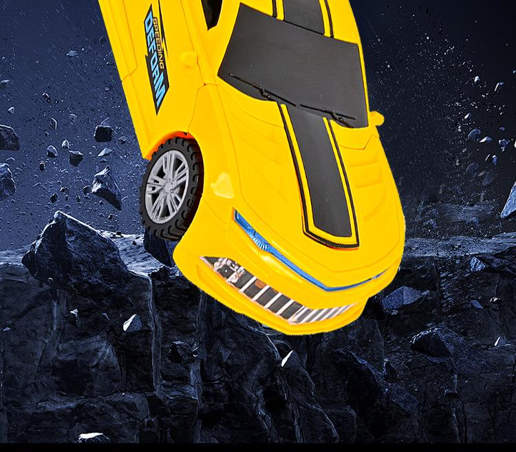 Kids' Electric Transforming Robot Car with Lights & Sound