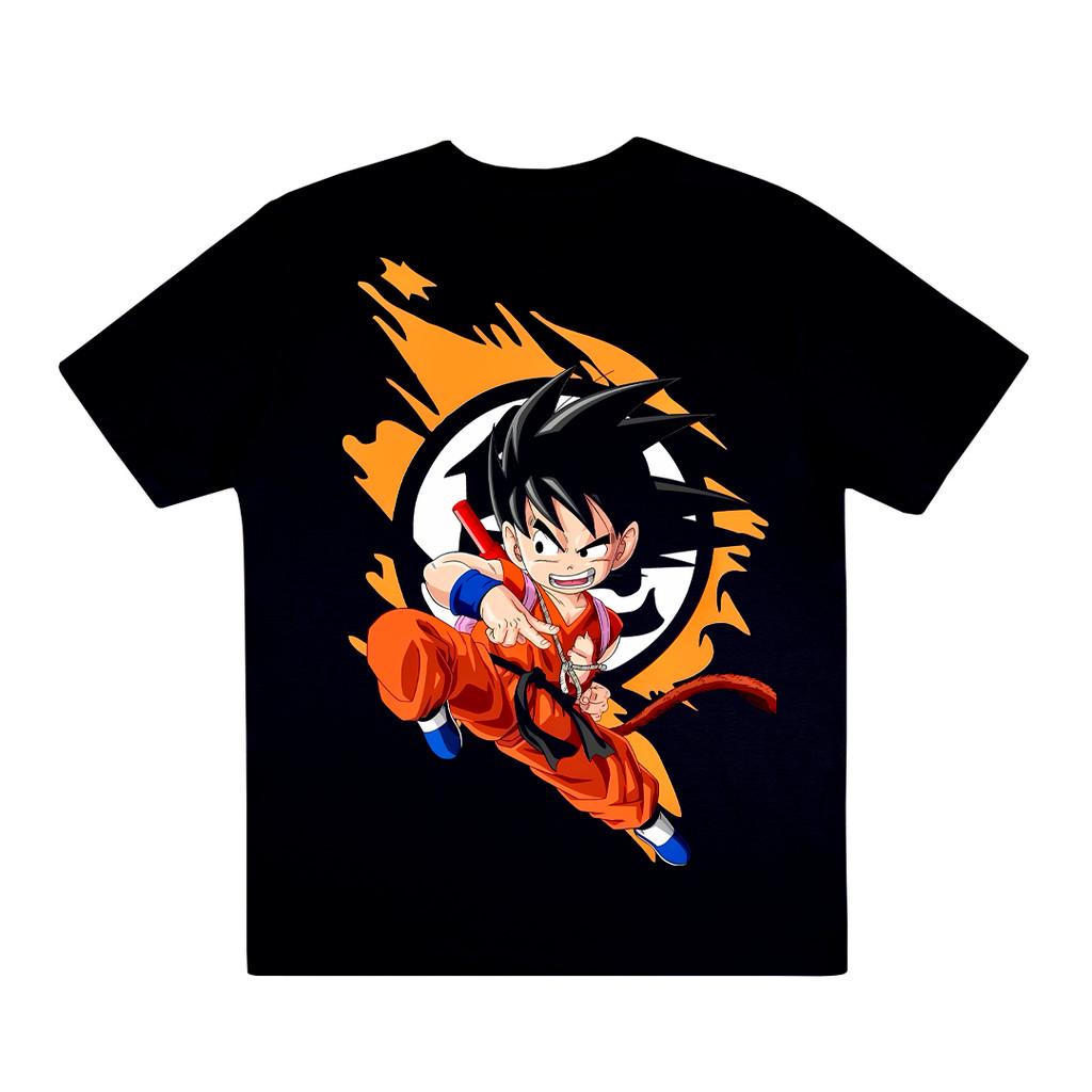 Son Goku Anime Dragon Ball Men Women Summer T-shirt Oversized Retro Print Short Sleeve Casual Comfortable Oversized Harajuku Y2k