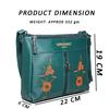 RSINC Cross Body Bag | Structured Shoulder Bag | Faux Leather Casual Flower Print Crossbody Daytrip Shoulder Women Sling Bag |  Z Green Green Bag