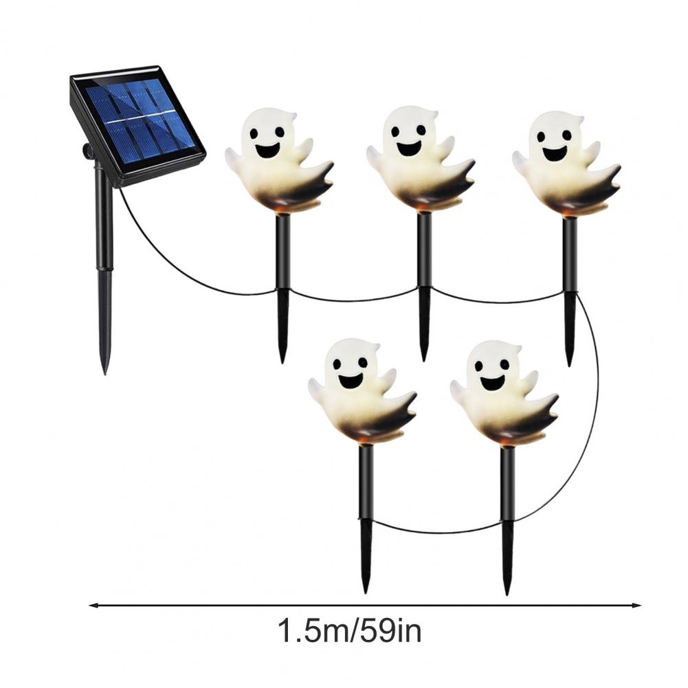 Halloween Light Solar Led Halloween Decoration Spooky Solar Halloween Ghost Pathway Lights Weather-resistant 3d Outdoor