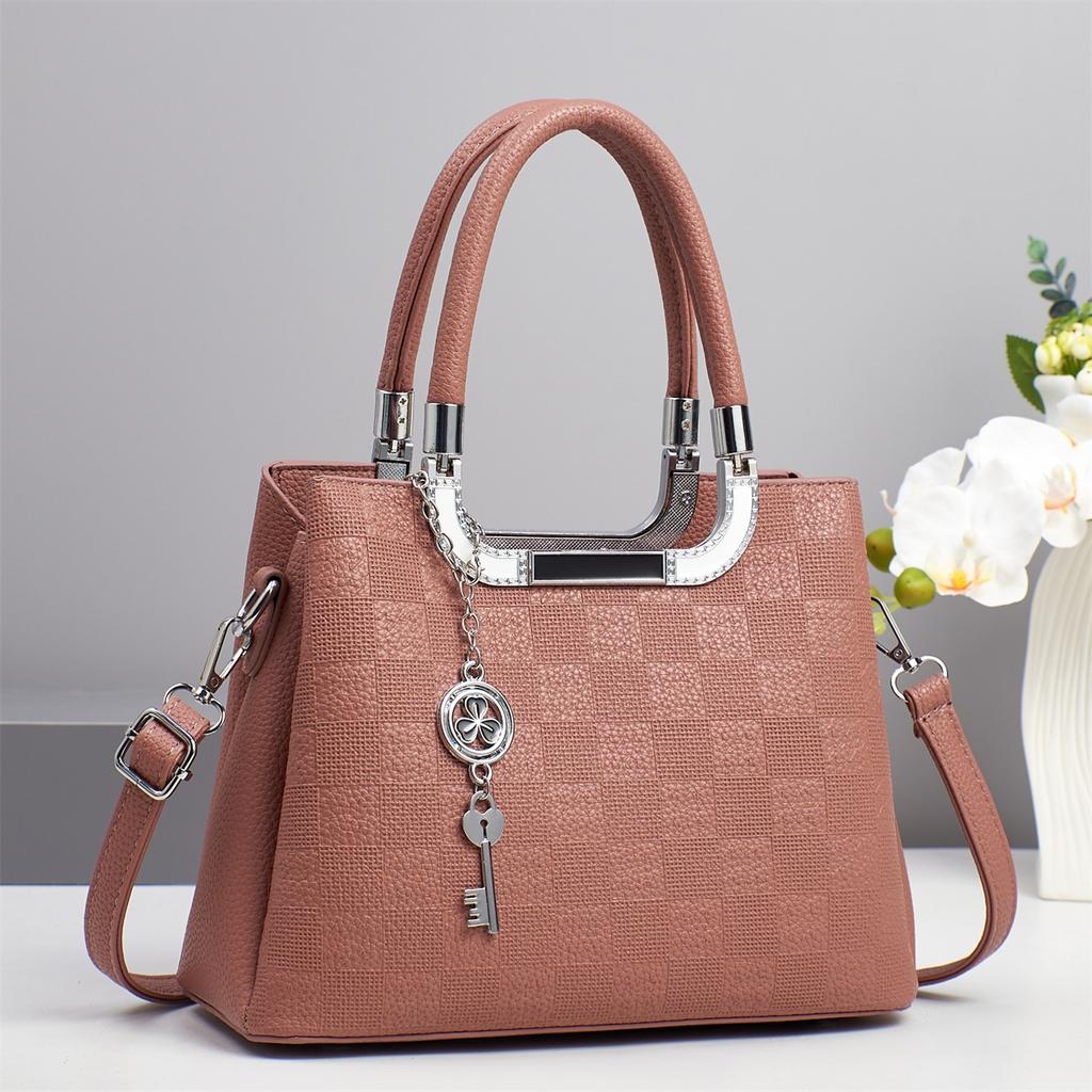 New Fashion Plaid Handbag High Appearance Level All-in-one Shoulder Bag Multi-layer Large Capacity Macaron Crossbody Bag