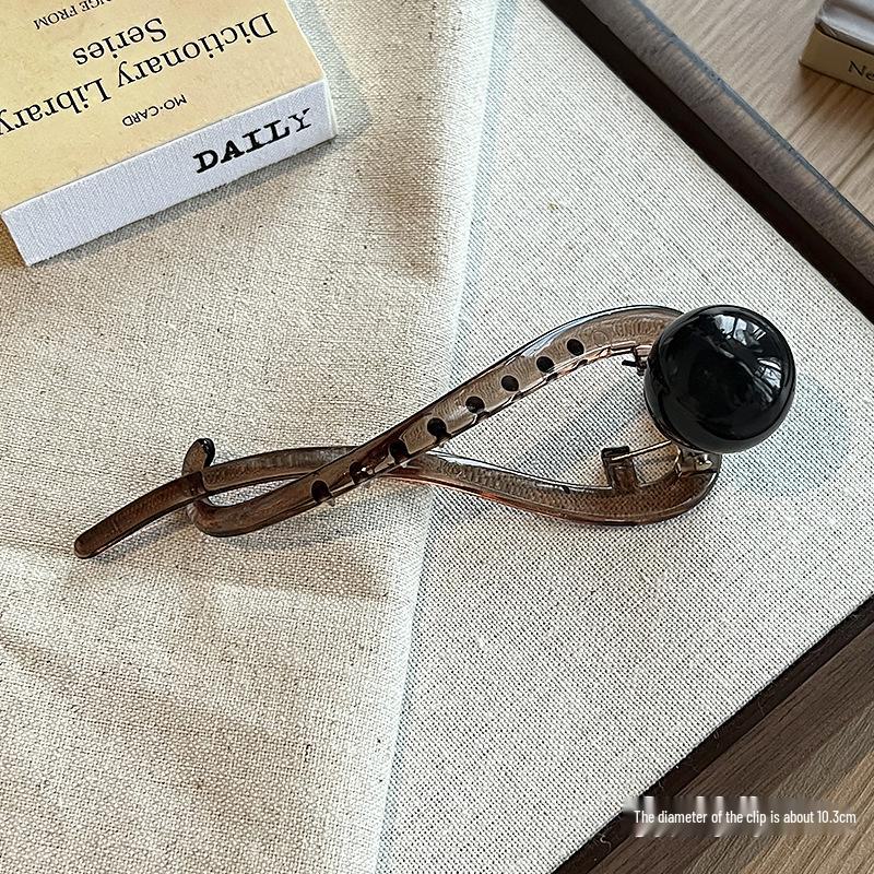 2024 Korean High-End Shark Clip Hair Accessory, Twist Clip for Straight Hair, Back-of-Head Hairpin.