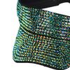 Rhinestone Sport Sun Visor Hat Adjustable Summer Cap Fashion Casual Windproof Protection for