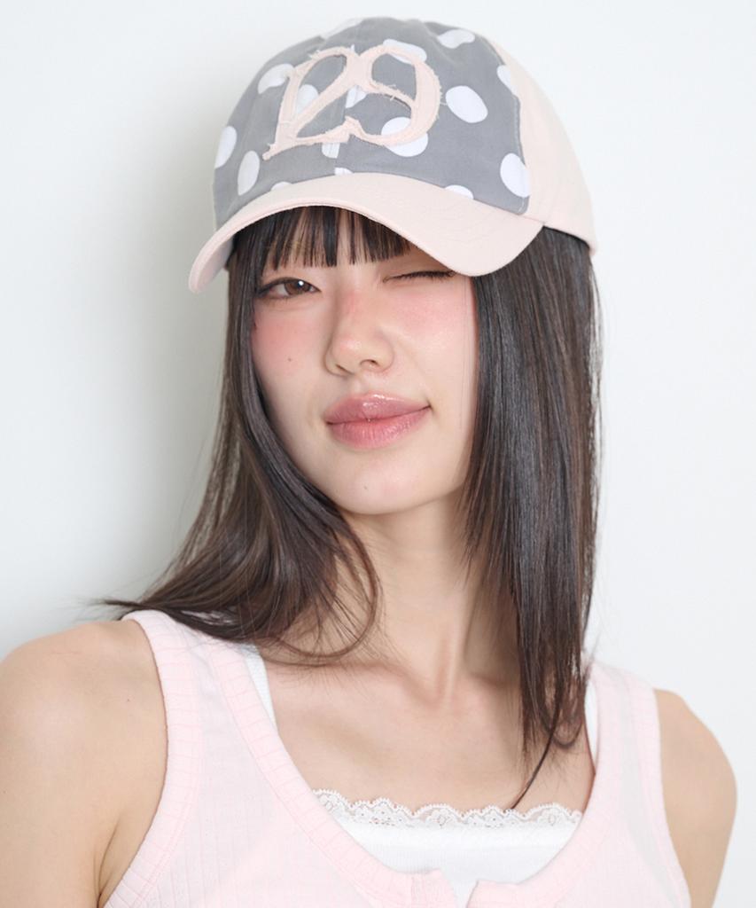 ILLIGO 129 Applique Ball Cap Pink Dot