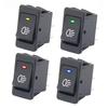 LED Rocker Fog Light Switch ASW-17D for Auto/Motorcycle, Red/Yellow/Blue/Green, 12-24V