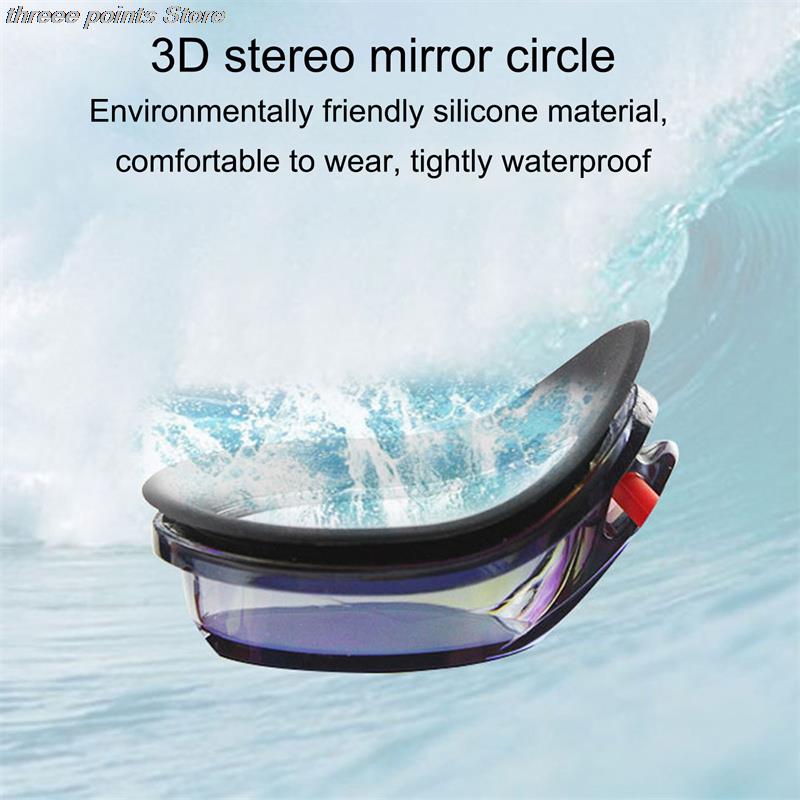 Electro-coated Swimming Goggles Professional Competition Training Swimming Goggles Adult Anti-fog Waterproof Racing Goggles
