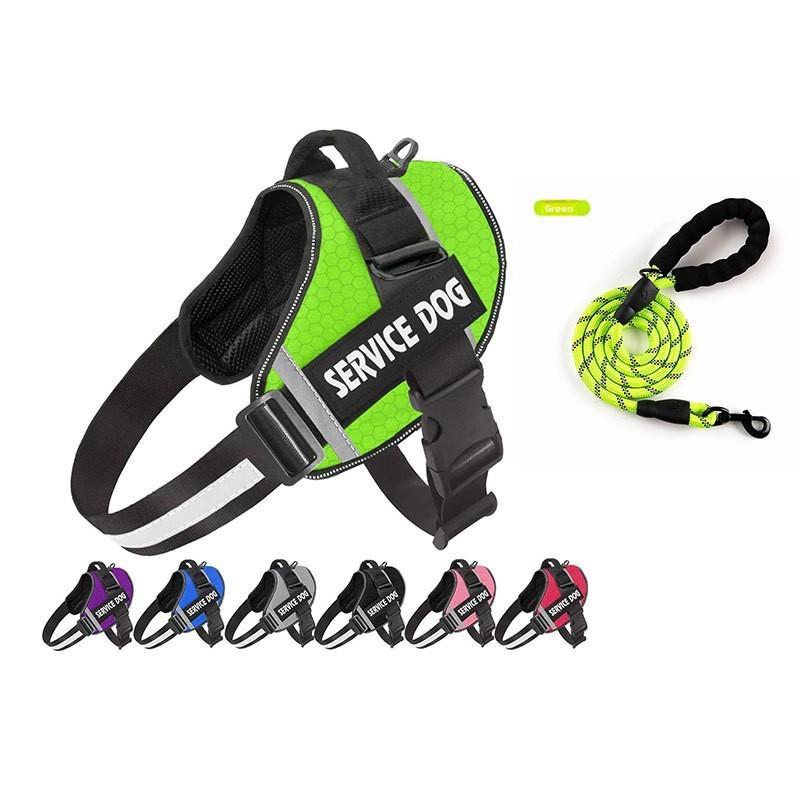 The Dog Pet Leash Is Reflective and Explosion-proof, with A Chest and Back Strap To Prevent The Dog From Breaking Free From The Leash