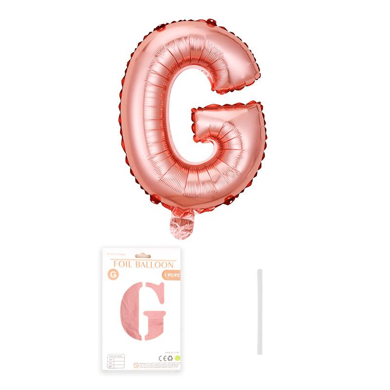 Independent Paper Card Packaging 16-Inch English Letter Aluminum Film Balloon Birthday Party Decoration Arrangement Aluminum Foil Balloon