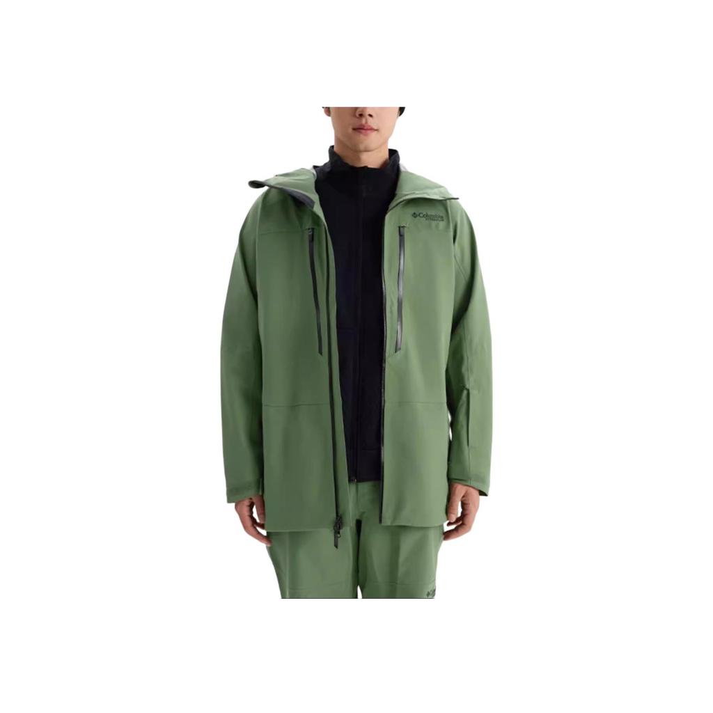 Columbia Platinum Peak II 3L Omni-Tech Waterproof Breathable Ski Jacket Men jackets Green WE8679-352