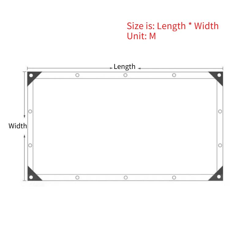 Transparent Rainproof Cloth Cold Proof Windproof Plastic Tarpaulin Multi Functional Protective Cover Suitable for Gardens Terraces Outdoor Adventures
