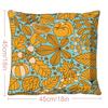 1ks povlak na polštář s potiskem dýní, polyester, bytový dekor, povlak na polštář do auta, potah na polštář na pohovku, bytový dekor 45x45cm