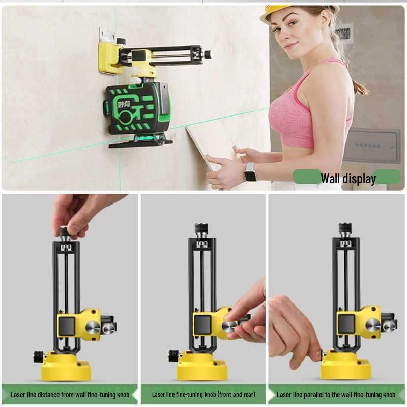 Verstellbare magnetische Wandhalterung für Wasserwaage mit Infrarot-Fenster-Hängeclip