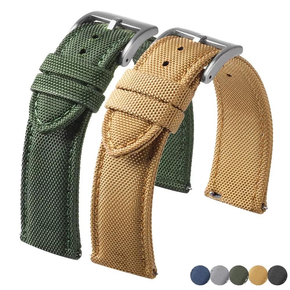 Modisches wasserdichtes Uhrenarmband Einfarbige Universal-Handgelenkschlaufe 20mm 22mm Doppelseitiges Sportarmband Herren